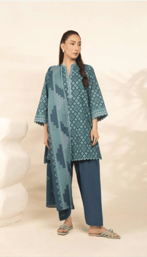 3 Piece Suit - Lawn - Al-Karam - UAK0011