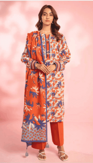 3 Piece Suit - Lawn - Al-Karam - UAK0015