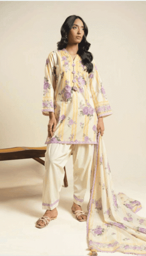 3 Piece Suit - Lawn - Al-Karam - UAK0016