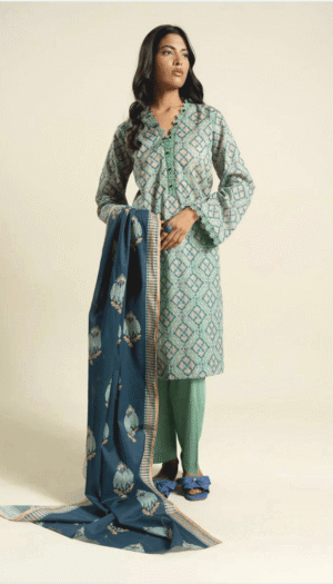 3 Piece Suit - Lawn - Al-Karam - UAK0017