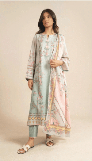 3 Piece Suit - Lawn - Al-Karam - UAK0020