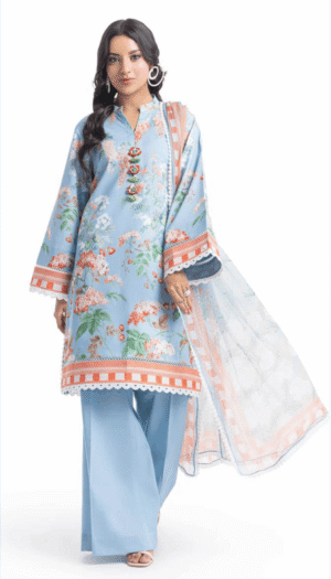3 Piece Suit - Lawn - Bonanza Satrangi - UBS0023