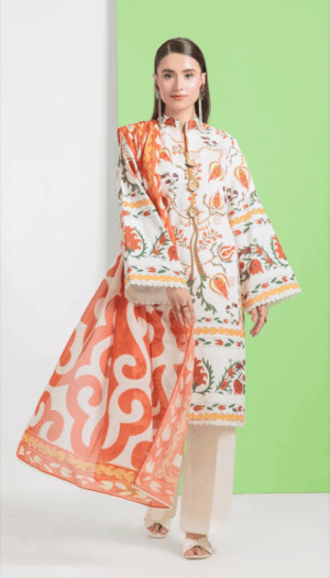 3 Piece Suit - Lawn - Bonanza Satrangi - UBS0025