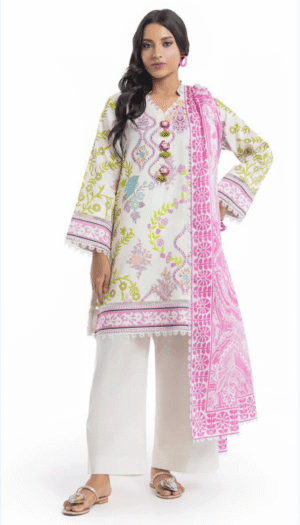 3 Piece Suit - Lawn - Bonanza Satrangi - UBS0027