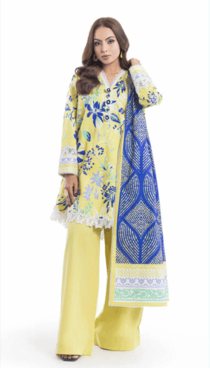3 Piece Suit - Lawn - Bonanza Satrangi - UBS0029