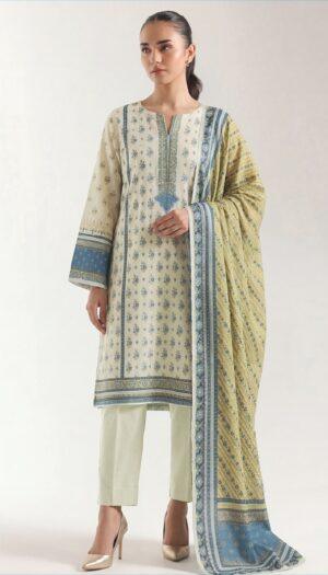 3 Piece Suit - Lawn - Ethnic - UET0042