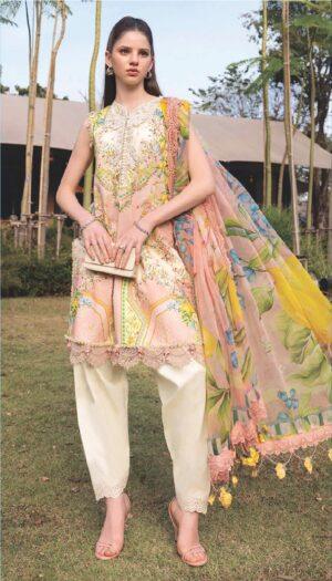 3 Piece Suit - Lawn - Maria B - UMB0054