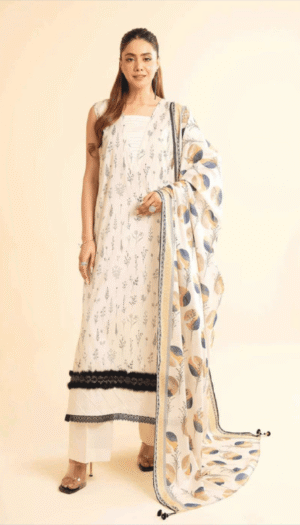 3 Piece Suit - Lawn - Nishat - UN0035