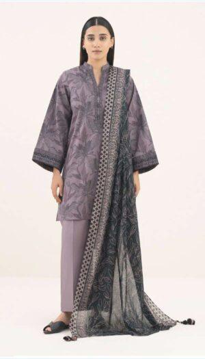 3 Piece Suit - Lawn - Sapphire - USA0062