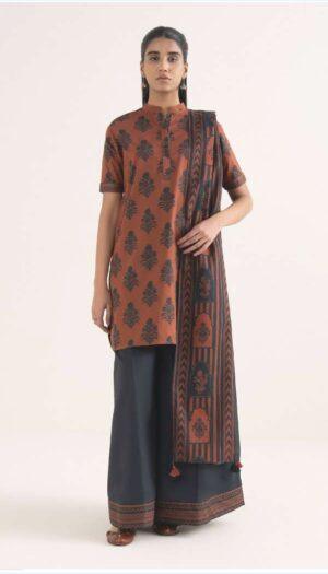 3 Piece Suit - Lawn - Sapphire - USA0066