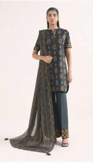3 Piece Suit - Lawn - Sapphire - USA0068
