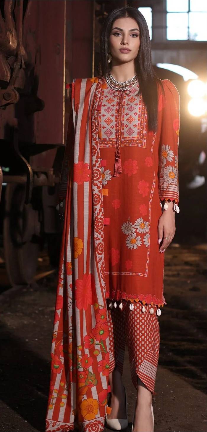 3 Piece Suit - Lawn - Charizma - UCH0099