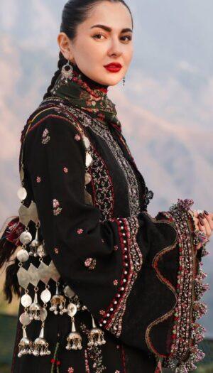 3 Piece Suit - Lawn Embroidered - Festive - UFS0122