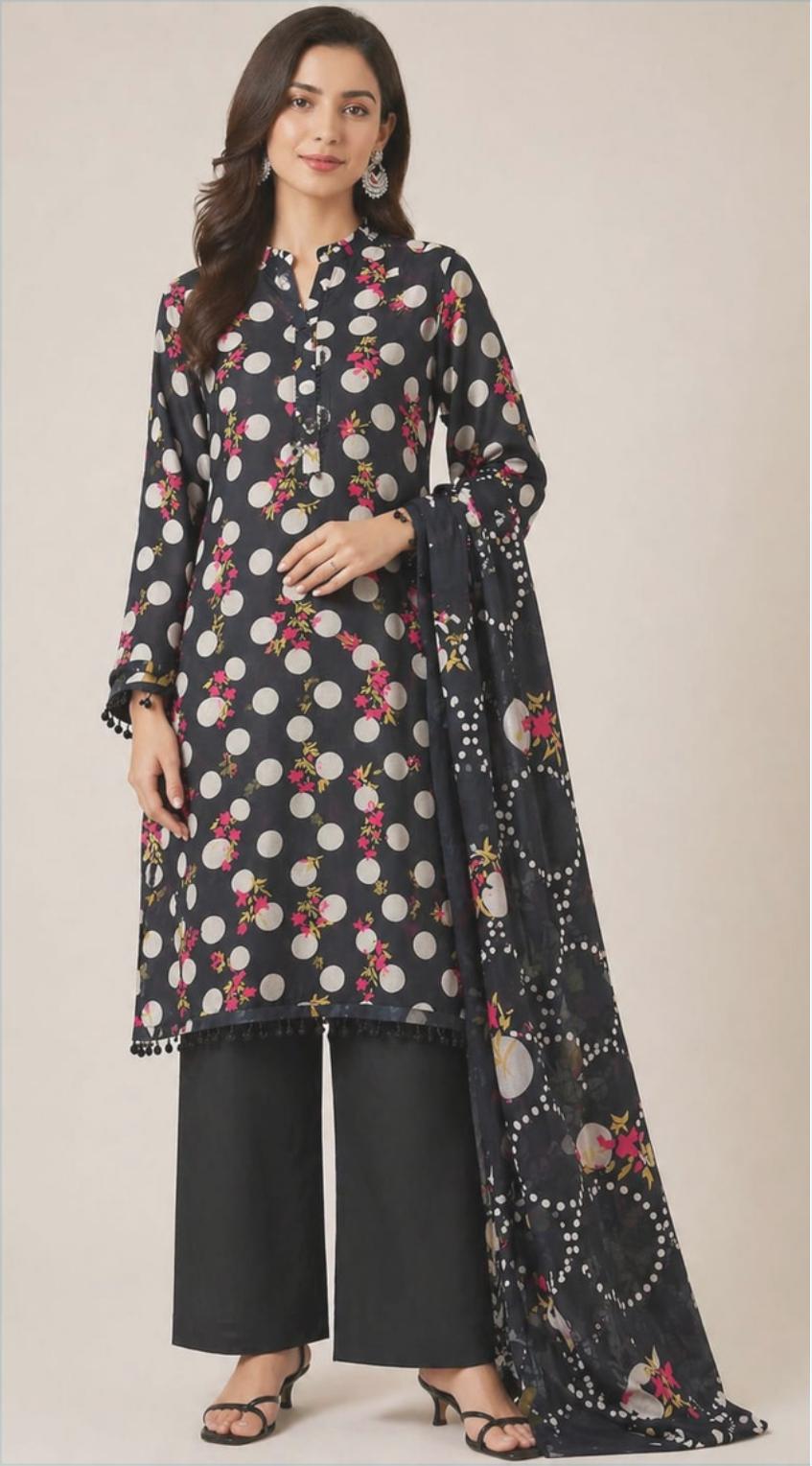 3 Piece Suit - Lawn - Beji Looms - UBJ0114