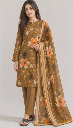 3 Piece Suit - Lawn - Beji Looms - UBJ0117
