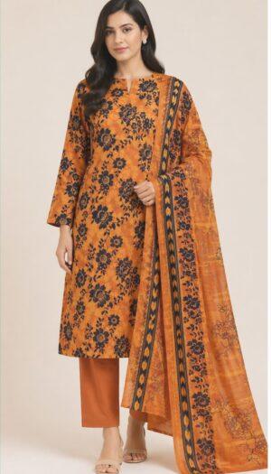 3 Piece Suit - Lawn - Beji Looms - UBJ0120