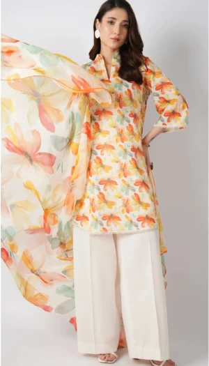 3 Piece Suit - Lawn Embroidered - Bareeze - UBR0131