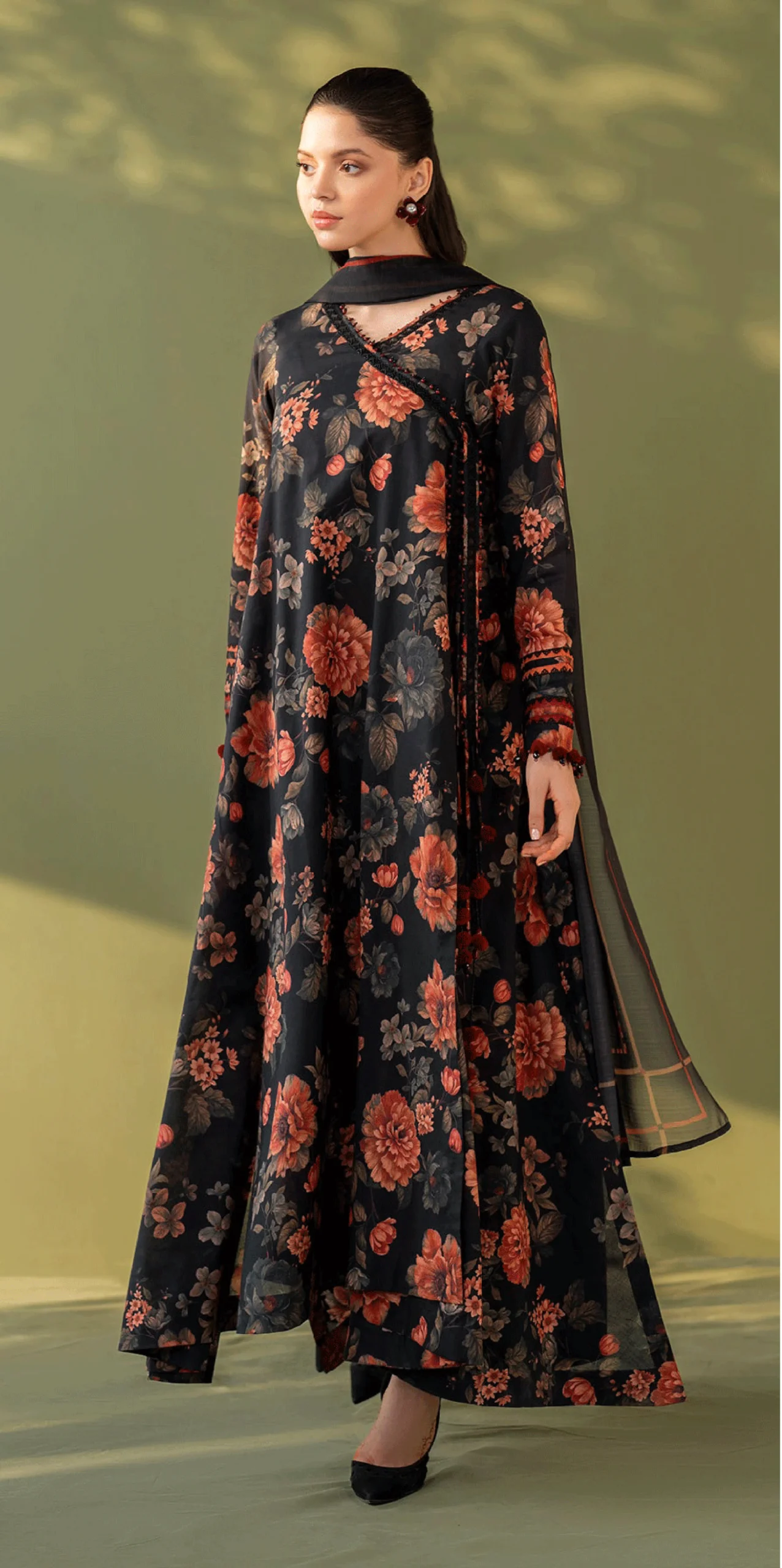 3 Piece Suit - Lawn Embroidered - Baroque - UBA0135