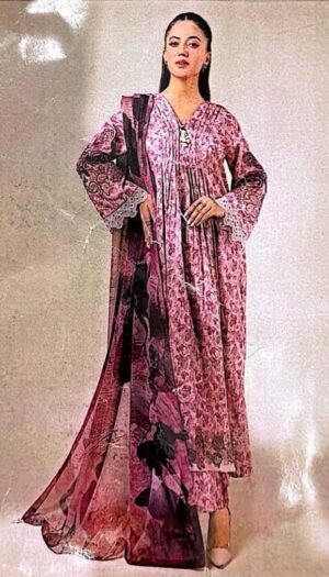 3 Piece Suit - Lawn - Nishat NL - UNI0011
