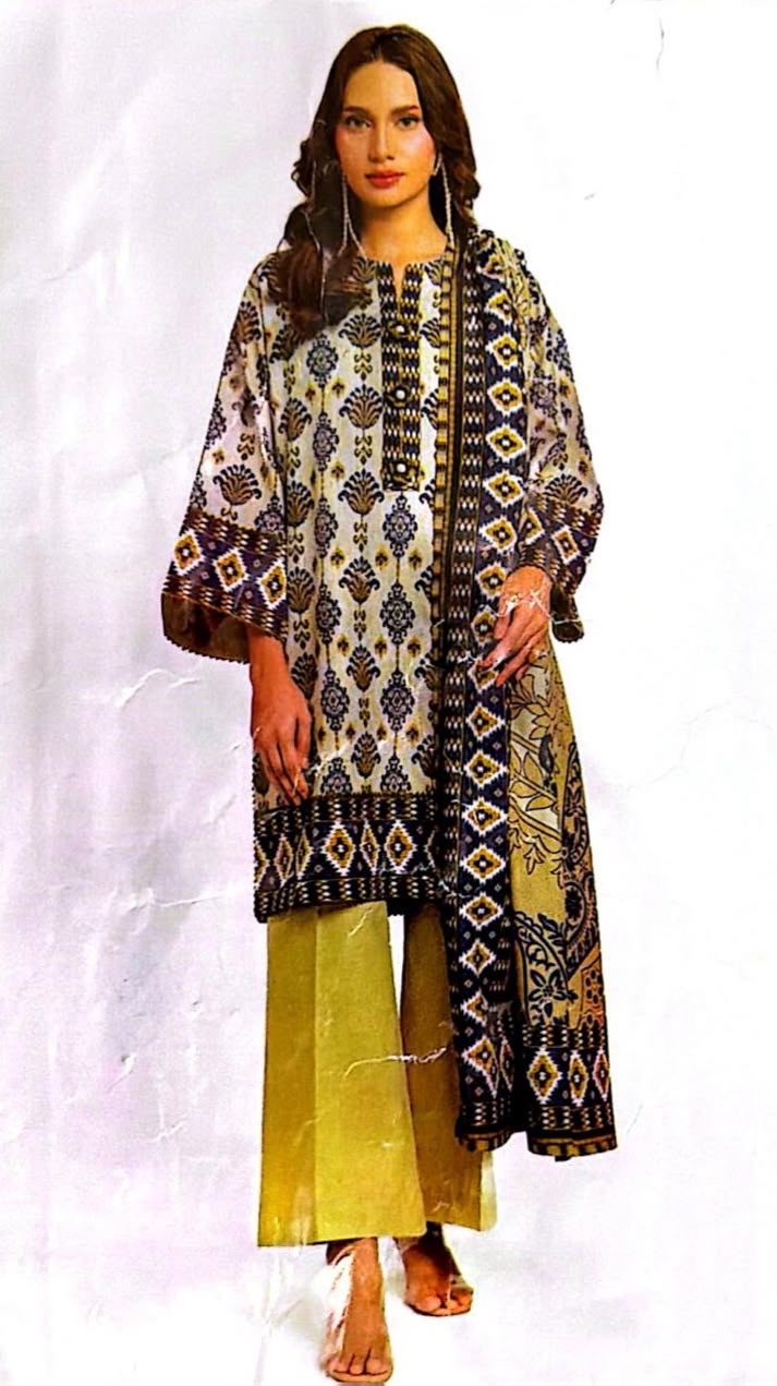 3 Piece Suit - Lawn - Bonanza Satrangi - UBS0032