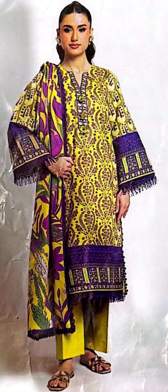 3 Piece Suit - Lawn - Bonanza Satrangi - UBS0033