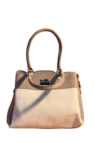 women's dual tone monogram bag