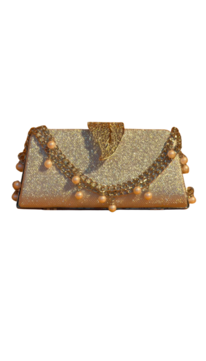 women's leaf clasp clutch